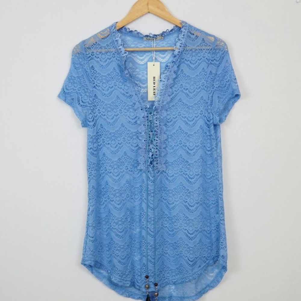 3/$10 Sale NWT Red Leaf Tunic Boho Coverup Beach